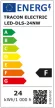 Tracon LED-DLS-24NW, Kompakt beépíthető LED mélysugárzó SAMSUNG chippel 230 VAC; 24 W; 1920lm; D=225 mm, 4000 K; IP20,
