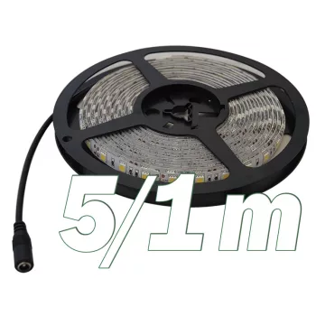   Tracon LED-SZK-96-WW, LED szalag, kültéri SMD3528; 120 LED/m; 9,6 W/m; 360 lm/m; W=8 mm; 3000 K; IP65