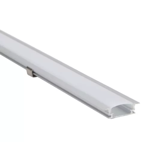 Tracon LEDSZPR2 Alumínium profil LED szalagokhoz, lapos, besüllyeszthető W=10mm - 2 méter hosszú