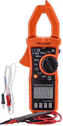 Tracon LF588D Digitális lakatfogó TRMS, DCV,ACV,DCA,OHM,diode check,NCV,signal