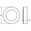 Tracon LFV40NW, Védett fali LED lámpatest, porszórt, szürke 100-240 VAC; 40 W; 3000 lm; D=276 mm, 4000 K; IP65,