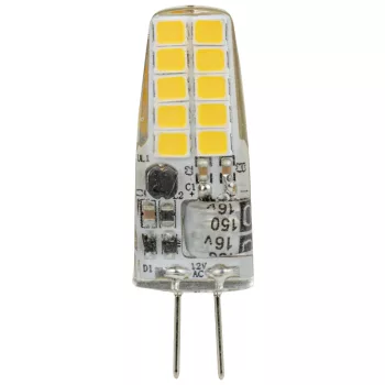 Tracon LG4H2W szilikon házas LED fényforrás, G4, 12 VAC/DC, 2 W, 2700 K, 200 lm, 270°