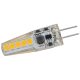 Tracon LG4X2W, Szilikon házas LED fényforrás 12 VAC/DC, 2 W, 3000 K, G4, 180 lm, 270°, 