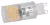 Tracon LG9H4W, LED G9 fényforrás alumínium házzal 230 VAC, 4 W, 2700 K, G9, 350 lm, 200°,