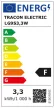 Tracon LG9S3,3W, Szilikon házas LED fényforrás 230 VAC, 3,3 W, 2700 K, G9, 310 lm, 360°,