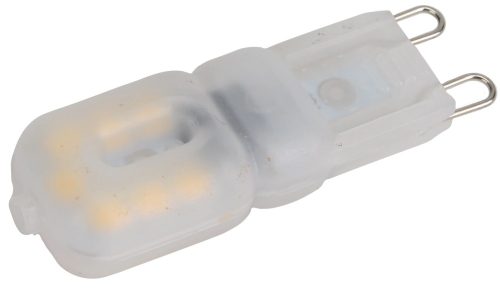 Tracon LG9X2,5NW, LED fényforrás műanyag házban 230 VAC, 2,5 W,4000 K,G9,180 lm, 270°, 