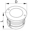 Tracon LGL18W, LED Taposólámpa 100-240 VAC, 18 W, 1260 lm, 4500 K, 50000 h,