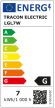 Tracon LGL7W, LED Taposólámpa 100-240 VAC, 7 W, 490 lm, 4500 K, 50000 h,