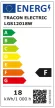 Tracon LGS12018W, Gömb burájú LED fényforrás SAMSUNG chippel 230V,50Hz,18W,3000K,E27,1520lm,270°,G120,SAMSUNG chip,