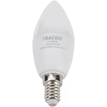Tracon LGYC8NW Gyertya búrájú LED fényforrás CREE chippel, 8W, 4000K természetes fehér, E14 foglalat, 720lm, C37