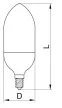 Tracon LGYS5NW, Gyertya búrájú LED fényforrás SAMSUNG chippel 230V,50Hz,5W,4000K,E14,400lm,180°,C37,SAMSUNG chip,