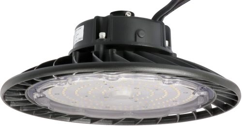 Tracon LHBC100W LED csarnokvilágító, kültéri,UFO forma 230 VAC, 100 W, 15000 lm, 4500K, 30000 h, IP65, 1-10V, EEI=D