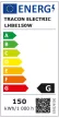 Tracon LHBE150W LED csarnokvilágító lámpa, kültéri, UFO forma IP65-ös védelemmel, 150 W, 12000 lm, 4500 K, 30000 h, IP65, 220-240 VAC ( Tracon LHBE150W )