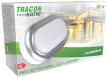 Tracon LHLMOS8NW, Műanyag házas LED hajólámpa ezüst kerettel, ovális 230 V, 50 Hz, 8 W, 4000 K, 560 lm, IP54, ABS+PC,