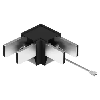Tracon LINLB LIN irodai világítótest toldó, L alakú, fekete, 230V, 2W, 3000-5000K, 240lm, 1-10V dimmelhető