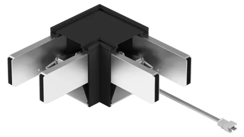 Tracon LINLB LIN irodai világítótest toldó, L alakú, fekete, 230V, 2W, 3000-5000K, 240lm, 1-10V dimmelhető