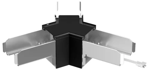 LINYB LIN Y-elágazó toldó, fekete, 230V, 3,6W, 430lm, 3-4-5000K, 1-10V, EEI=E