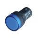 Tracon LJL22-BE LED-es jelzőlámpa, kék 230V AC/DC, d=22mm