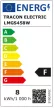 Tracon LMGS458W, Gömb burájú LED fényforrás SAMSUNG chippel 230V,50Hz,8W,3000K,E14,570lm,180°,G45,SAMSUNG chip,