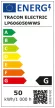 Tracon LP606050WWS, LED panel, négyzet, fehér 230VAC, 50Hz, 48W, 3700lm, 2700K, IP40, 595x595mm,