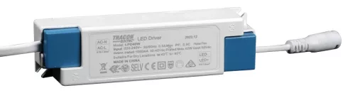Tracon LPD40W, Meghajtó LPM és LPH 40W panelekhez 230 VAC, 0,3A / 25-40 VDC, 1000mA