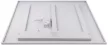Tracon LPG606040NW Sávos LED panel, négyzet, fehér 230V,50Hz, 40W, 4000lm, 4000K,UGR<16, IP40, 595x595mm, EEI=F