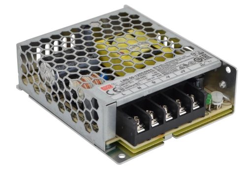 Tracon LRS-50-12, Fém házas LED meghajtó szalagokhoz, szabályozható DC kimenet 85-264 VAC / 12 VDC; 50 W; 0-4,2 A