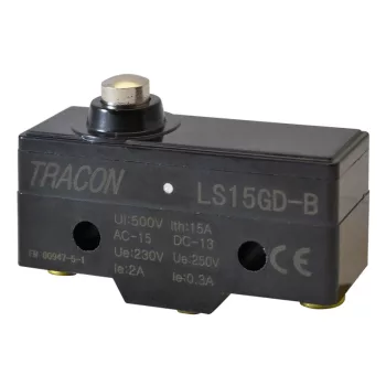   Tracon LS15GD-B Helyzetkapcsoló, rövid kúpos, ütküzős 1×CO, 2A/230V AC, IP00