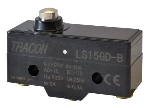 Tracon LS15GD-B Helyzetkapcsoló, rövid kúpos, ütküzős 1×CO, 2A/230V AC, IP00
