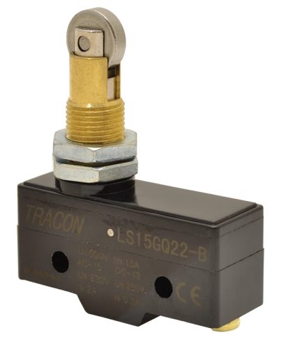 Tracon LS15GQ22-B Helyzetkapcsoló, görgős 1×CO, 2A/230V AC, IP00