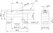 Tracon LS15HW24-B Helyzetkapcsoló, rugószáras 1×CO, 2A/230V AC, 110mm, IP00