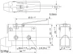 Tracon LS7120 Helyzetkapcsoló, rugószáras 1×CO, 2A/230V AC, 65mm, IP40