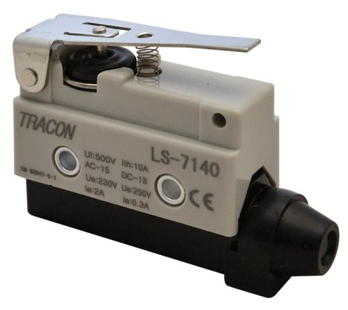 Tracon LS7140 Helyzetkapcsoló, rugószáras 1×CO, 2A/230V AC, 46mm, IP40