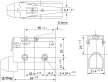 Tracon LS7140 Helyzetkapcsoló, rugószáras 1×CO, 2A/230V AC, 46mm, IP40
