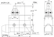 Tracon LS7310 Helyzetkapcsoló, kúpos, ütközős 1×CO, 2A/230V AC, 25mm, IP40