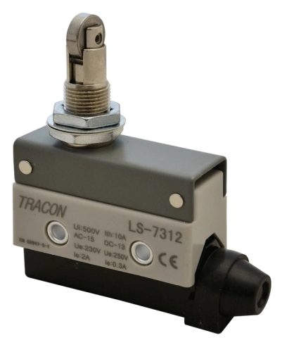 Tracon LS7312 Helyzetkapcsoló, görgős 1×CO, 2A/230V AC, 90°, IP40