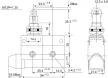 Tracon LS7312 Helyzetkapcsoló, görgős 1×CO, 2A/230V AC, 90°, IP40