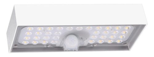 Tracon LSBW6W Napelemes LED fali világítótest mozgásérzékelővel, fehér 6W, 4000K, 900 lm, IP65, 3,7 V, 3Ah