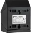 Tracon LSCB2W Napelemes LED fali világítótest mozgásérzékelővel, fekete 2 W, 3000/4000/6000 K, 300 lm, IP65, 3,7 V, 1,2 Ah