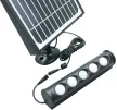 Tracon LSFLSP8W napelemes LED spot fényvető mozgásérzékelővel, fekete, 8 W, 700 lm, IP65