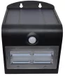 Tracon LSLBB3W napelemes LED fali lámpa mozgásérzékelővel, fekete, 3,2 W, 400 lm, IP65