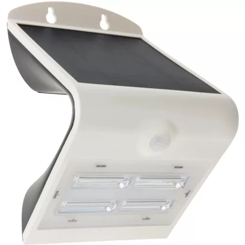 Tracon LSLBW3W napelemes LED fali lámpa mozgásérzékelővel, fehér, 3,2 W, 400 lm, IP65