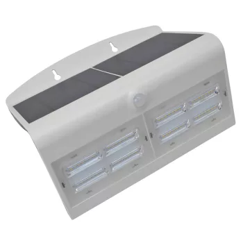 Tracon LSLBW7W napelemes LED fali lámpa mozgásérzékelővel, fehér, 6,8 W, 800 lm, IP65