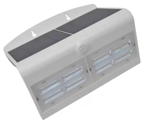 Tracon LSLBW7W napelemes LED fali lámpa mozgásérzékelővel, fehér, 6,8 W, 800 lm, IP65
