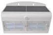 Tracon LSLBW7W napelemes LED fali lámpa mozgásérzékelővel, fehér, 6,8 W, 800 lm, IP65