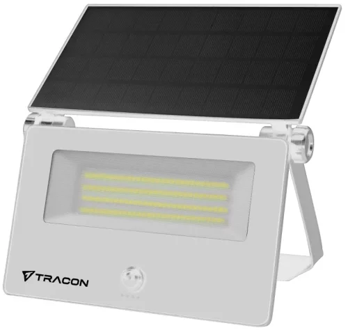 Tracon LSTW20NW napelemes LED fali lámpa mozgásérzékelővel, fehér, 20W 1800 lm