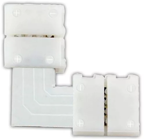 Tracon LSZTL10, Forrasztás nélküli "L" gyorscsatl. egyszínű LED szalagokhoz W=10 mm, 2P