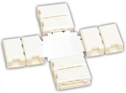 Tracon LSZTX10, Forrasztás nélküli "X" gyorscsatl. egyszínű LED szalagokhoz W=10 mm, 2P