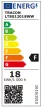 Tracon LT8G12018WW, Üveg LED világító cső, opál burás 230 V, 50 Hz, G13, 18 W, 1600 lm, 2700 K, 200°,