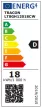 Tracon LT8GH12018CW, Üveg LED világító cső, opál burás 230 V, 50 Hz, G13, 18 W, 2450 lm, 6500 K, 200°,